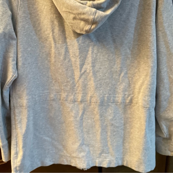 L.L. Bean Women's Gray Sweatshirt Drawstring Cinch Waist Hooded L PET 296938 - Picture 5 of 8